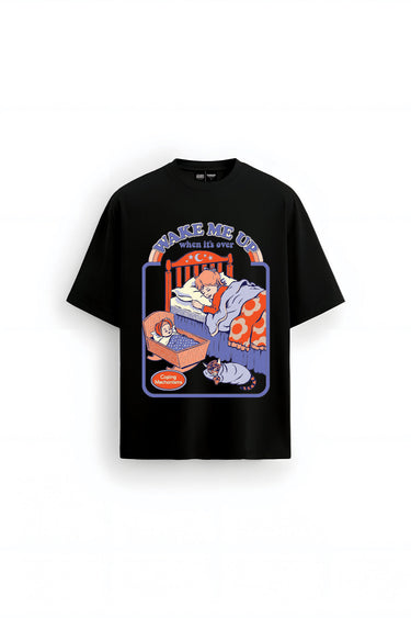 Bonkers Corner Sleep Paralysis oversized T-shirt featuring bold graphic print on soft, comfortable fabric.
