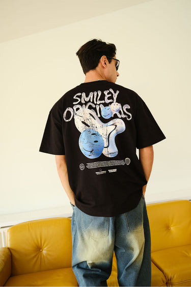 Smiley Originals Spray Paint Effect Oversized T-shirt - BonkersCorner