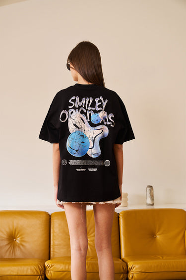 Smiley Originals Spray Paint Effect Oversized T-shirt - BonkersCorner