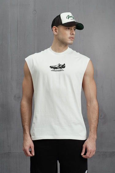 Bonkers Corner Soccer House Vest Tank top in XS, featuring a casual fit and graphic design on soft fabric.