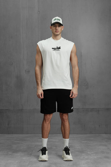 Bonkers Corner Soccer House Vest Tank top in XS, featuring a casual sleeveless design with printed soccer-themed graphics.