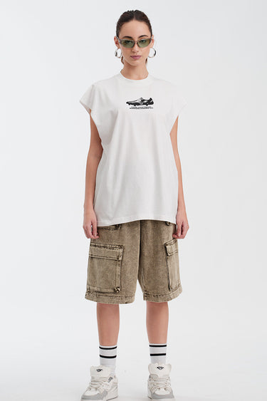 Bonkers Corner Soccer House Vest Tank top in XS, featuring a casual sleeveless design with soccer-themed graphics.