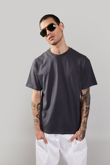 Space Grey Heavyweight Oversized T-shirt - BonkersCorner