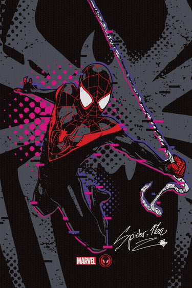 Bonkers Corner Spider-Man Web Slinger oversized T-shirt featuring a Spider-Man graphic on a casual, relaxed-fit cotton shirt.