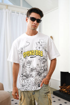 SpongeBob Doodles Oversized T-shirt - BonkersCorner