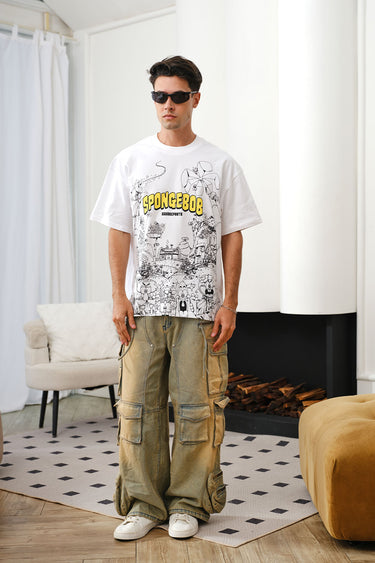SpongeBob Doodles Oversized T-shirt - BonkersCorner