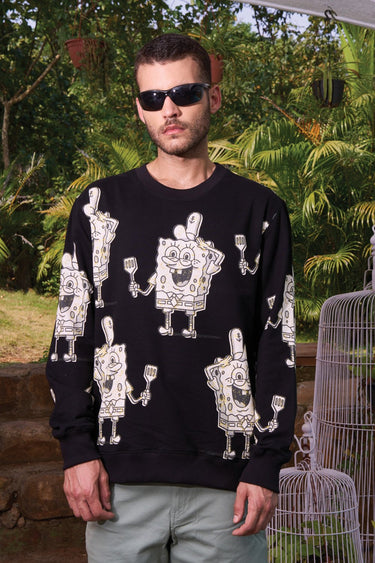 Bonkers Corner SpongeBob sweatshirt featuring a colorful cartoon design on soft fabric, perfect for fans of the animated character.