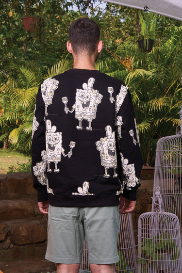 Bonkers Corner SpongeBob sweatshirt featuring a colorful cartoon design on soft fabric, perfect for casual wear.