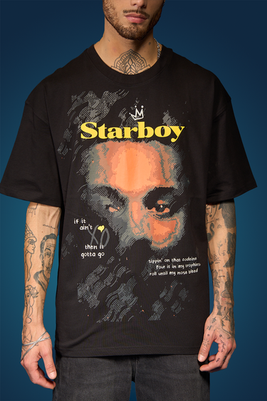 Bonkers Corner Star Boy oversized T-shirt featuring a bold star graphic on a comfortable casual fit.