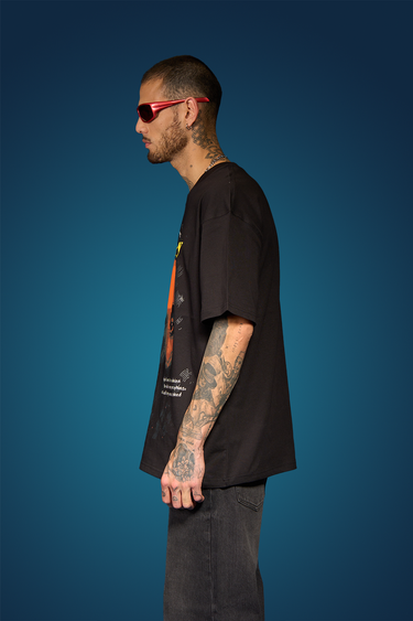 Bonkers Corner Star Boy oversized T-shirt in white, featuring a bold star graphic on the front, casual streetwear style.