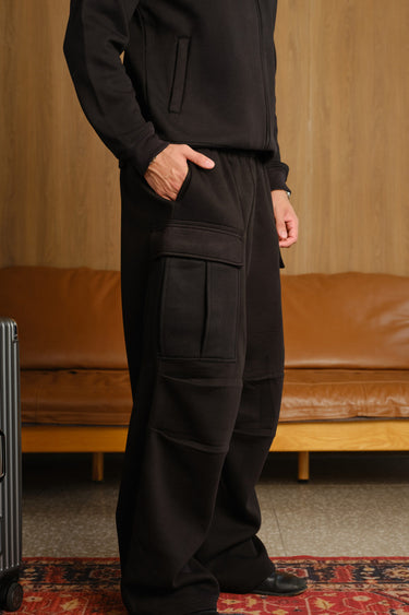 Bonkers Corner Stealth Black 4 Pocket Pant showing multiple front and side pockets, slim fit design, and durable fabric.