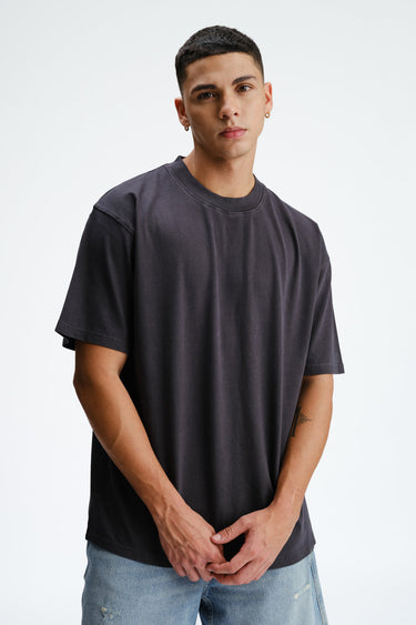 Stone Grey Heavyweight Faded T-shirt - BonkersCorner