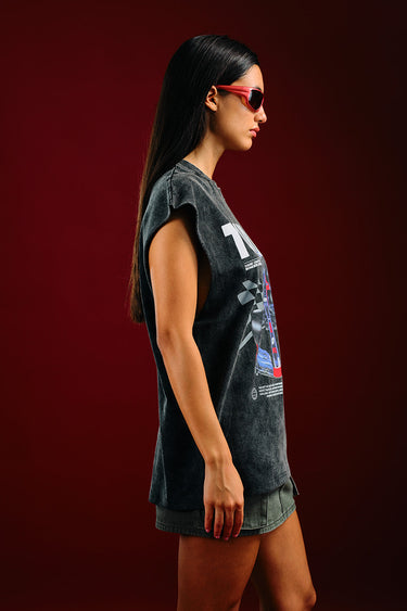 Bonkers Corner Street Speed Tank top in XS, featuring a sporty design with bold graphics on lightweight fabric.