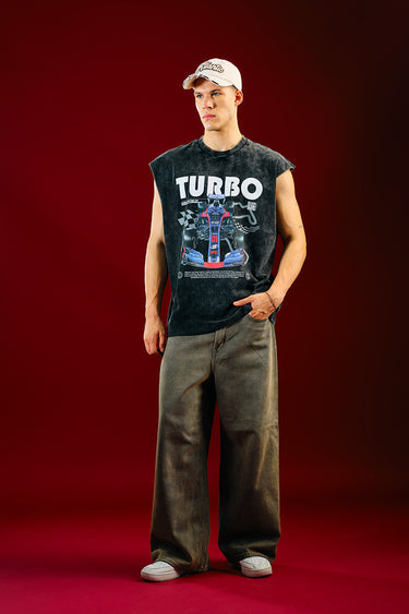 Bonkers Corner Street Speed Tank top in XS size, casual sleeveless shirt with bold street style design.