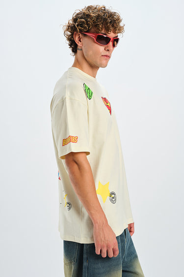 Superman Retro Comic Oversized T-shirt - BonkersCorner