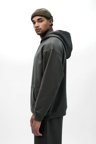 Taupe oversized hoodie from Bonkers Corner featuring a relaxed fit and cozy design, perfect for casual wear and layering.