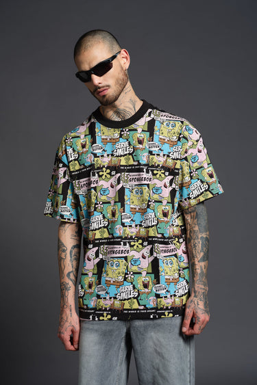 The Adventure Of SpongeBob Oversized T-shirt - BonkersCorner