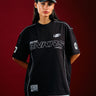 Bonkers Corner Trackside Oversized T-shirt in white with bold black graphic design, casual fit, and crew neckline.