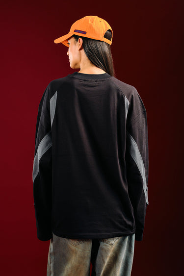 Bonkers Corner Turbo X Blackprint sweatshirt in black, featuring a bold graphic design and comfortable fit.