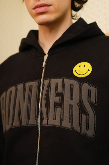 Bonkers Corner We Are All Originals zipper jacket in XS, featuring a stylish design with a front zipper and modern fit.