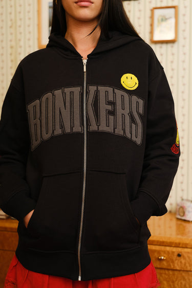 Bonkers Corner We Are All Originals zipper jacket in XS, featuring a stylish design and front zipper closure.
