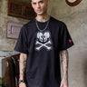 Bonkers Corner Heart Of Skulls oversized T-shirt featuring a bold skull graphic on soft fabric in a relaxed fit.