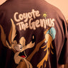 Bonkers Corner Coyote The Genius oversized T-shirt in XS, featuring a graphic design on soft, comfortable fabric.