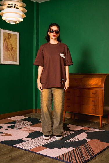 Bonkers Corner Coyote The Genius oversized T-shirt in XXS style, featuring a graphic print on soft cotton fabric.