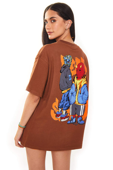 Bonkers Corner Dead End Street oversized T-shirt in XXS with graphic print, casual fit, and streetwear style.