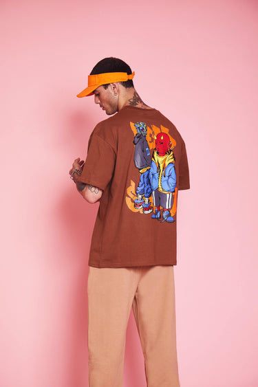 Bonkers Corner Dead End Street oversized T-shirt in XXS with graphic print, casual fit, and streetwear style.
