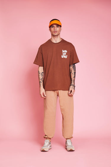 Bonkers Corner Dead End Street oversized T-shirt in black, showing front view with graphic design and relaxed fit.