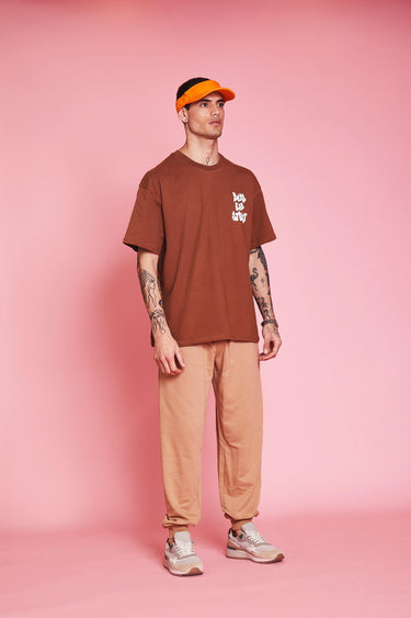 Bonkers Corner Dead End Street oversized T-shirt in light gray, featuring bold street art design and relaxed fit.