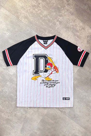 Bonkers Corner Donald Duck 34 oversized jersey in navy with bold Donald Duck graphic and relaxed fit.