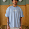 Bonkers Corner Freelance Boyfriend oversized T-shirt in XXS with relaxed fit and casual style, displayed on a flat lay.