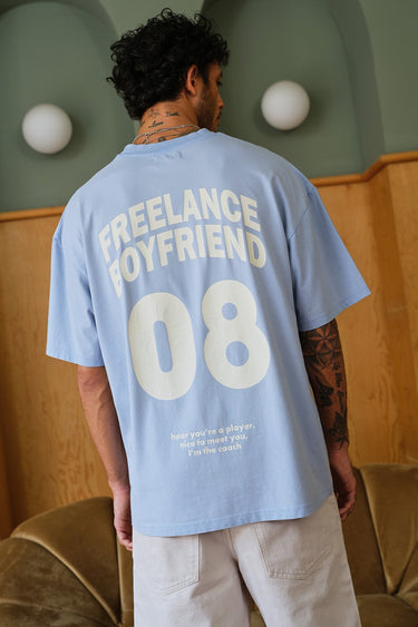 Bonkers Corner Freelance Boyfriend Oversized T-shirt in XXS, casual fit, soft fabric, featuring a relaxed style for everyday wear.