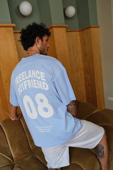 Bonkers Corner Freelance Boyfriend Oversized T-shirt in a relaxed fit, shown in XXS size with soft fabric and casual style.