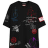 Bonkers Corner Marvel Assemble oversized T-shirt in black, featuring superhero graphic print and relaxed fit.