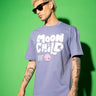 Bonkers Corner Moon Child oversized T-shirt in XXS, featuring a celestial moon graphic on soft fabric for a relaxed fit.