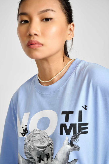 Bonkers Corner No Hate oversized T-shirt in black, featuring bold white text and relaxed fit for casual style.
