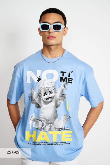 Bonkers Corner No Hate oversized T-shirt in XXS, featuring bold graphic design and comfortable fit.