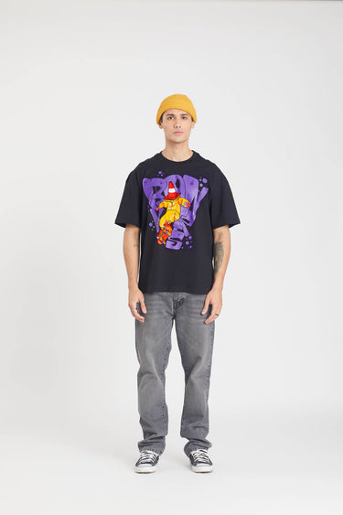 Bonkers Corner Signature Cone Man oversized T-shirt featuring a large graphic print on the front, casual fit, and soft fabric.
