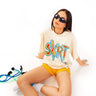 Bonkers Corner Skrt oversized T-shirt in black, featuring bold graphic design and relaxed fit, casual streetwear style.