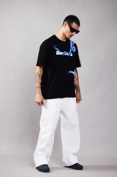 Bonkers Corner Takeover Oversized T-Shirt in light color, featuring bold graphic design and relaxed fit, casual streetwear style.