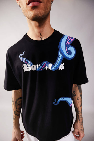 Bonkers Corner Takeover Oversized T-Shirt in XXS, featuring a relaxed fit and bold graphic design.