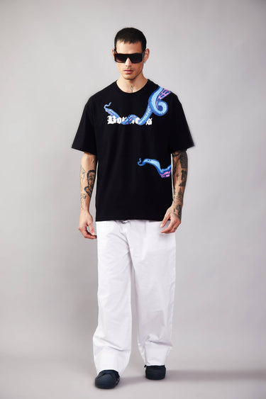 Bonkers Corner Takeover oversized T-shirt in XXS size, featuring a relaxed fit and bold graphic design.