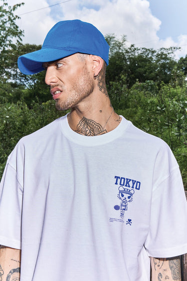 Bonkers Corner Tokyo Tiger oversized T-shirt featuring a bold tiger graphic on soft fabric, casual streetwear style.