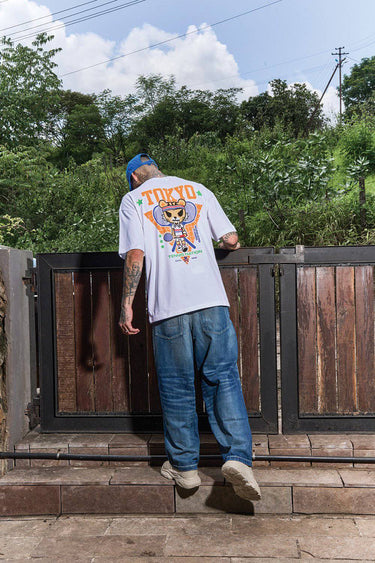 Bonkers Corner Tokyo Tiger oversized T-shirt with bold tiger graphic, relaxed fit, soft fabric in a stylish streetwear design.