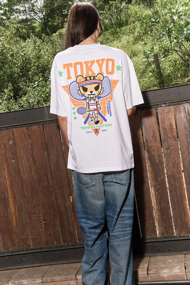 Bonkers Corner Tokyo Tiger oversized T-shirt featuring a bold tiger graphic on a relaxed fit, casual streetwear style.