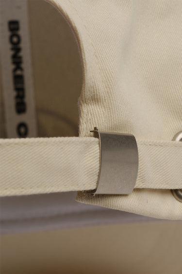 Bonkers Signature Sand Beige Cap from BonkersCorner, showcasing a versatile, stylish cap with a curved brim and adjustable fit.