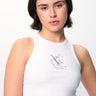 Death Metal ribbed tank top by BonkersCorner store, featuring a fitted design and ribbed fabric in black.
